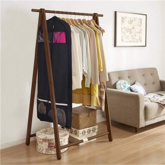 54" Trifold Dress Garment Bags for Travel Gusseted Suit Cover with 2 Large Mesh - Picture 7 of 9